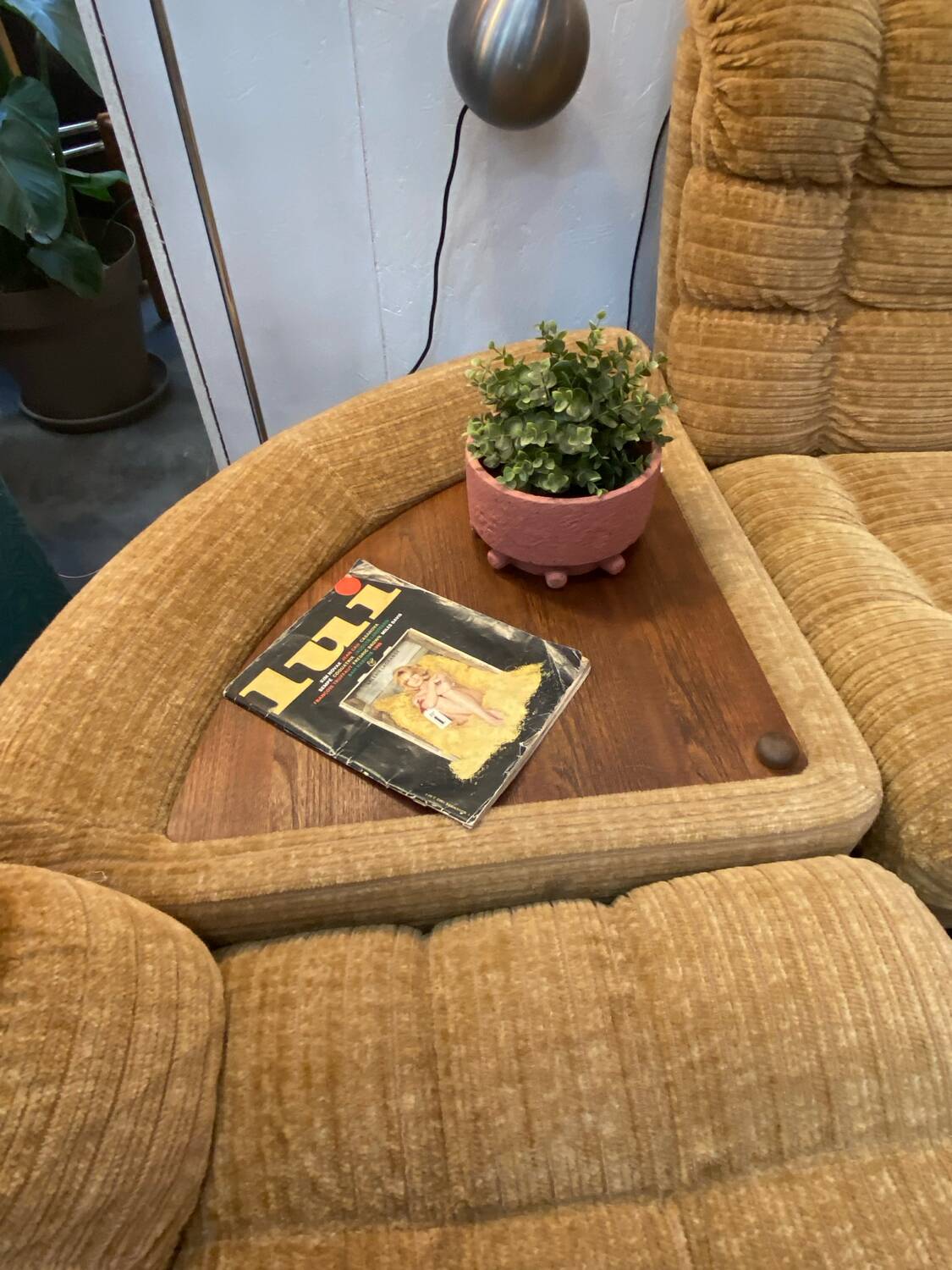 Salon modulable vintage en tissu