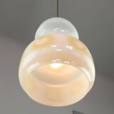 Mid-Century Italian Opaline and Brass Pendant Lamp