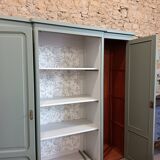 Bronze green display cabinet bookshelf