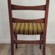 Chaise scandinave assise velours vintage