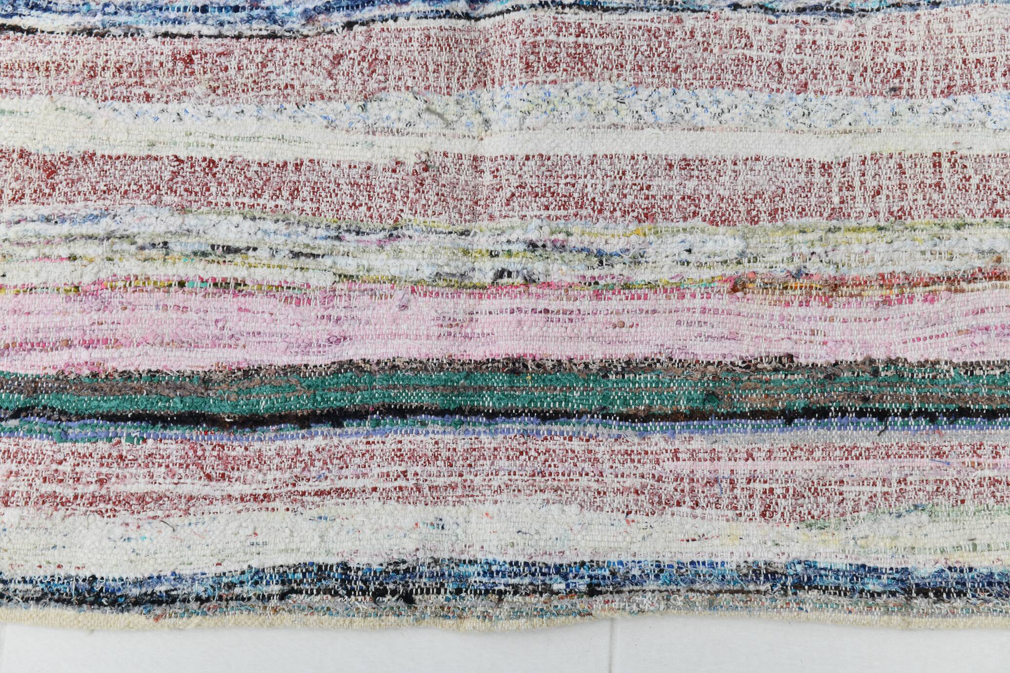 5x8 Vintage Striped Multicolor Rug Boho Pastel Design, 166x257 Cm