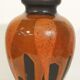 Vintage vase Fat Lava black & orange by Steuler, Germany 1960s