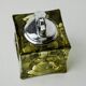 Magnifying glass lighter by Antonio Imperatore, black Murano glass, Italy, 1970