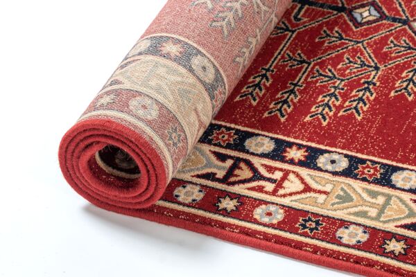 Tapis ethnique rouge 200x300 cm orient enny