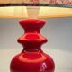 LAMPE Céramique Mûriers ANNEES 70