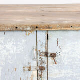 Antique industrial workbench