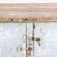 Antique industrial workbench
