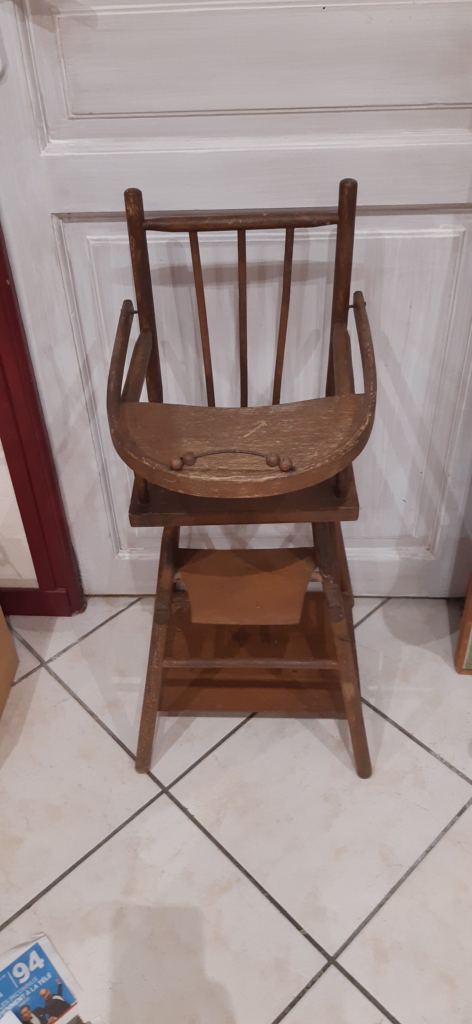 Doll's high chair