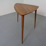 Mid-Century Triangular Teak Side Table, 1960s