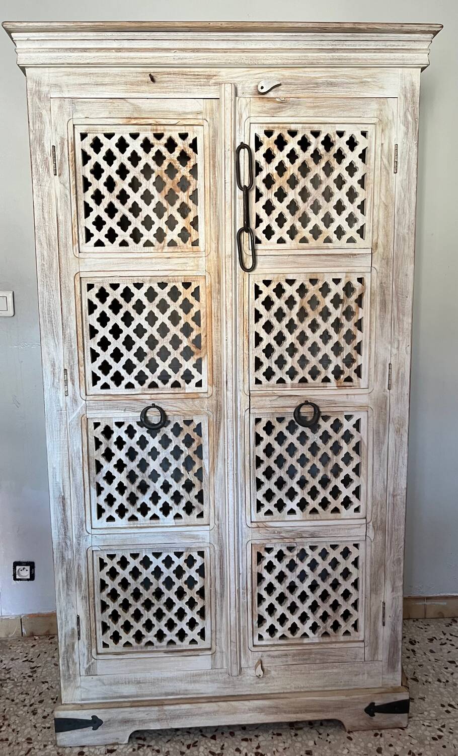 Handcrafted wooden cabinet