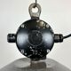 Large Grey Enamel Industrial Factory Lamp from Elektrosvit, 1960s