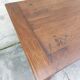 Rustic burgundy farm table 19th -1m80