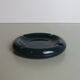 Round ashtray in speckled green ceramic