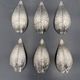 Fleuron - Christofle - Vintage caviar spoon display "Flower of Poseidon" in silver metal