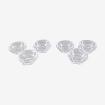 6 St. Louis style cut crystal dessert cups