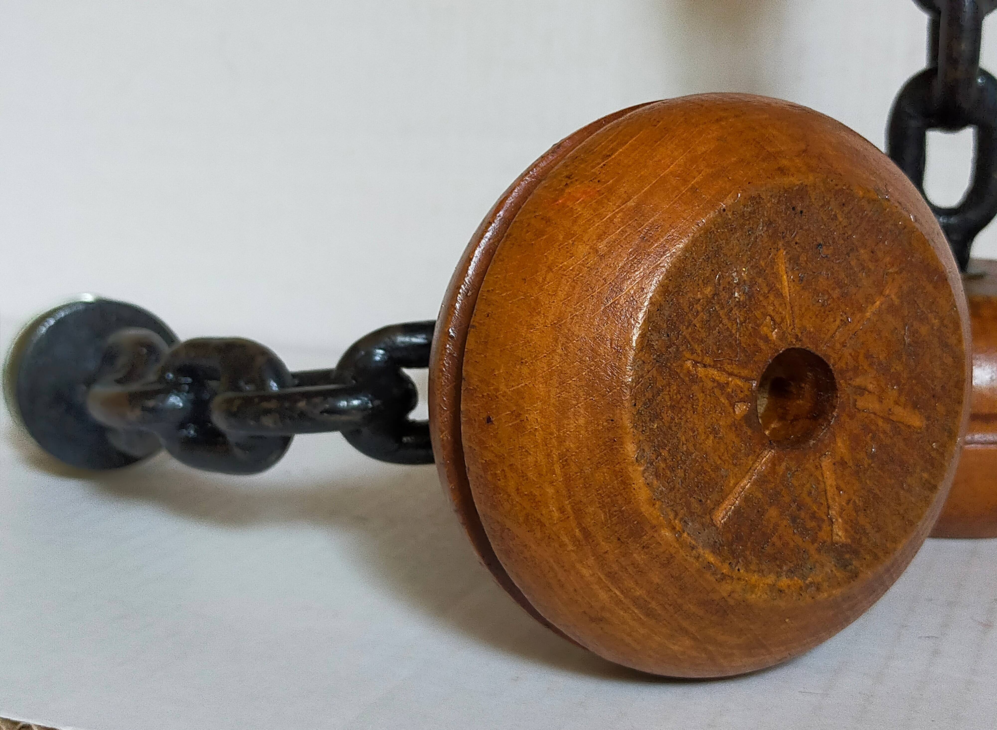 Duo of brutalist Art-popular candlesticks 50s