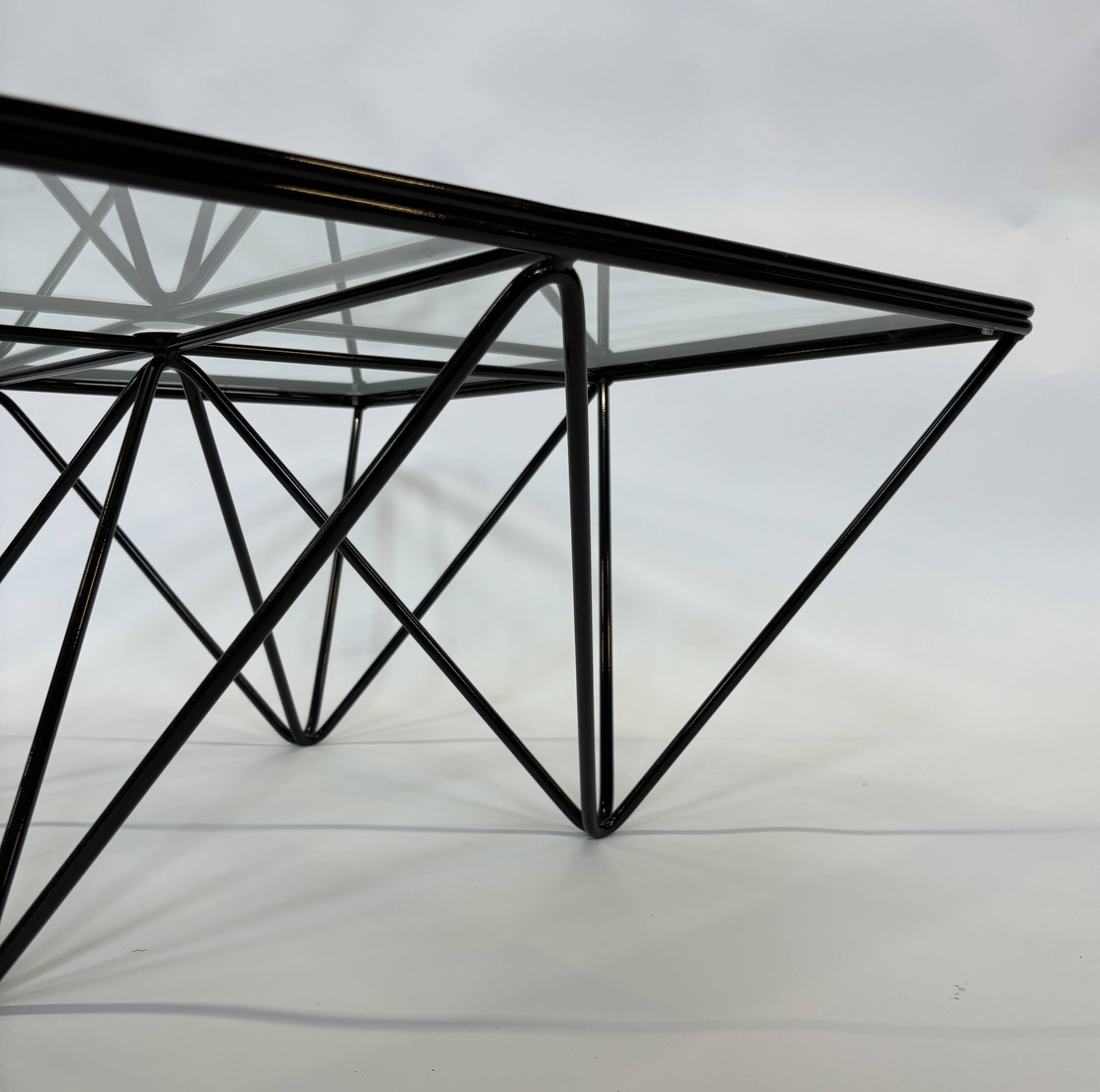 Vintage coffee table steel wire coffee table minimalist design