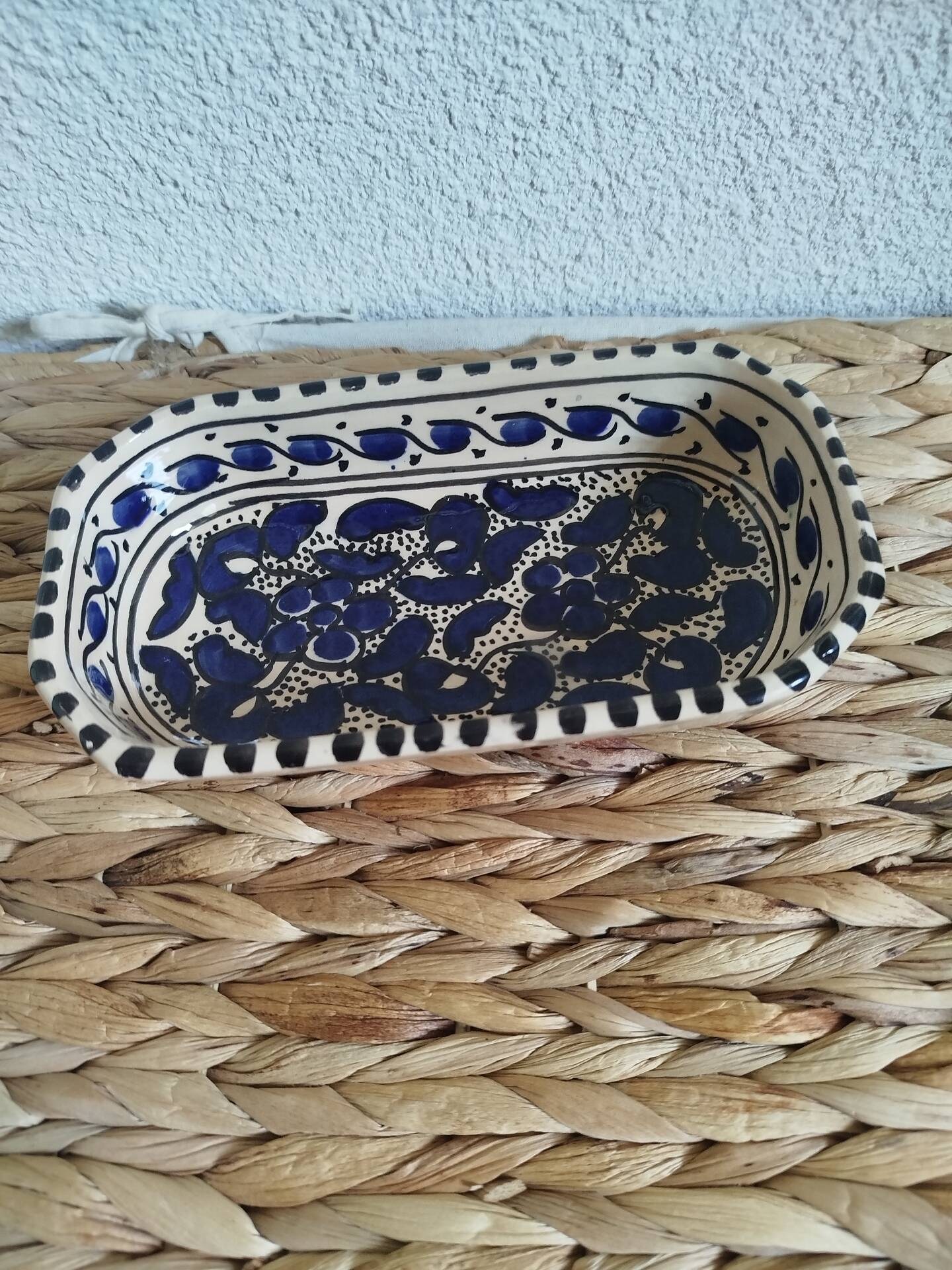 Handcrafted glazed ceramic bowl