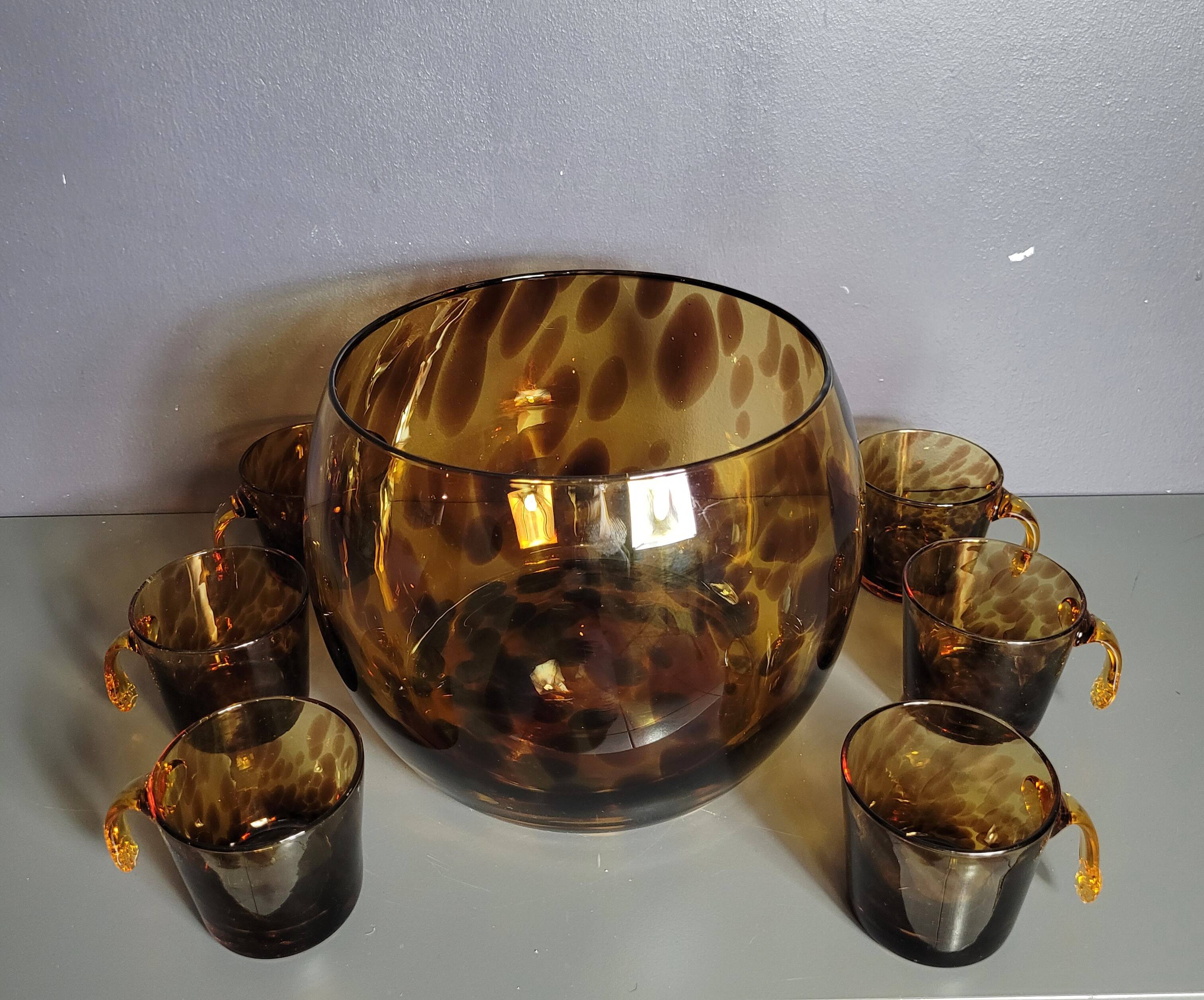 Blown glass punch service