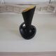 Antique Black Ceramic Vase Signed Gabriel Fourmaintraux