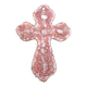 Wall cross by Louise Arnaud, Limoges Art enamels, 1970s