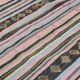 Large antique Anatolian kilim in pink and grey, 357 x 187 cm