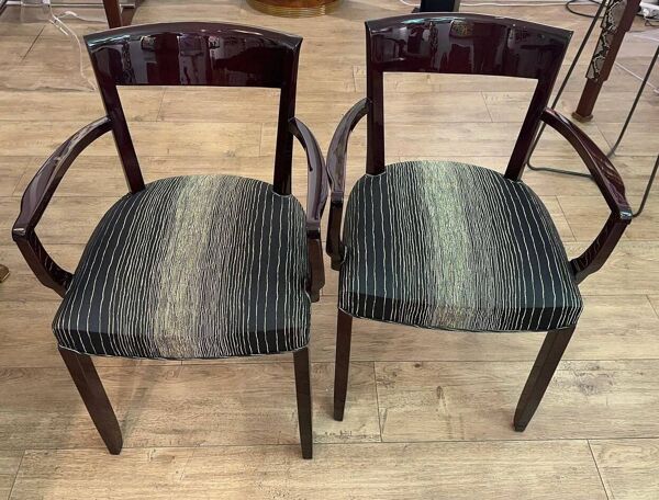 Paire de Fauteuils attribués à Jules Leleu