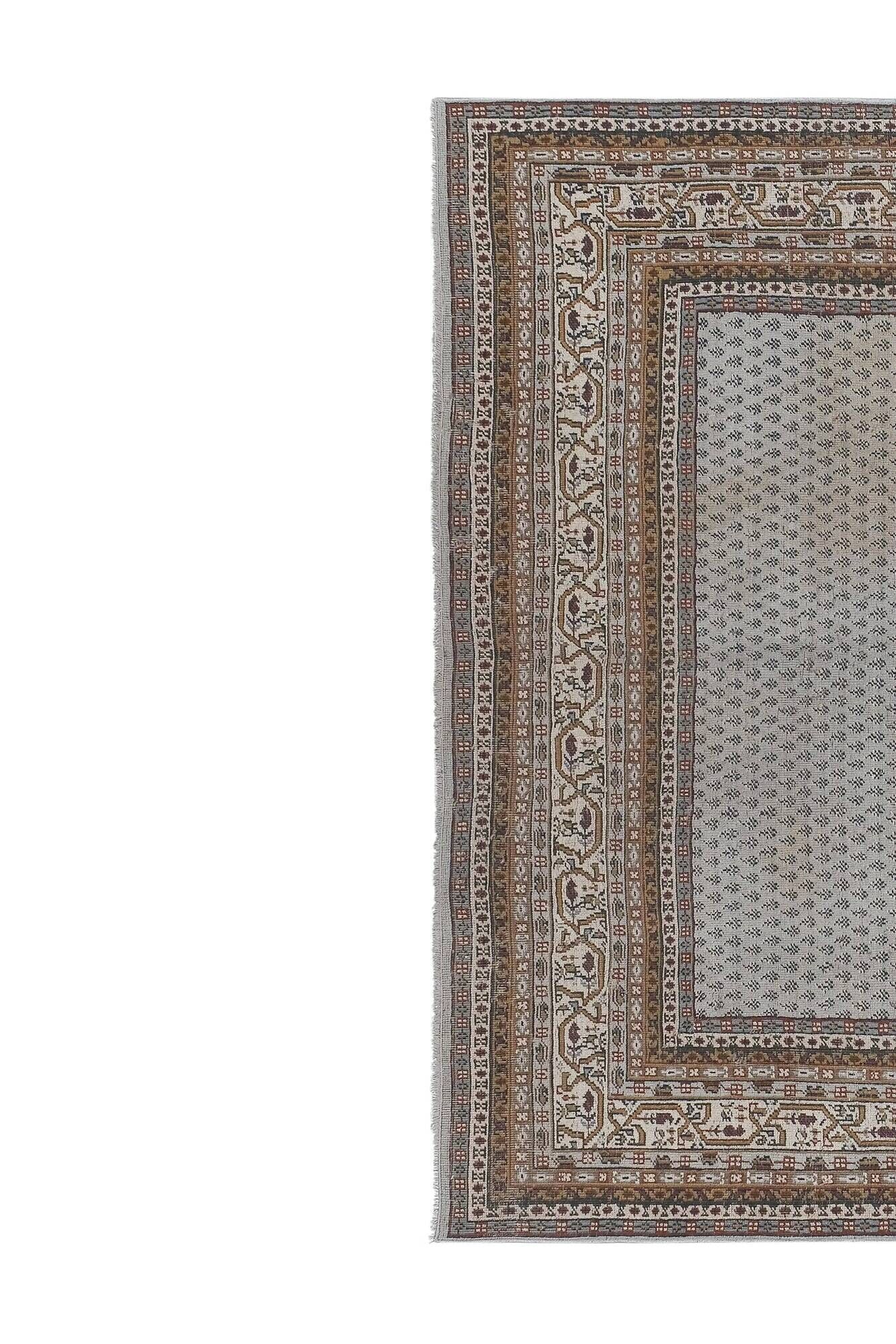 Vintage handmade Turkish rug 240x252 cm