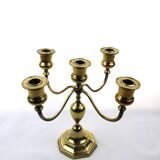 Golden 5-arm candlestick