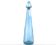 Bouteille, carafe en verre bleu, années 60