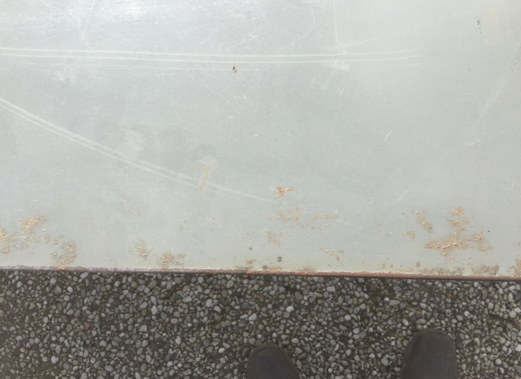 Industrial iron table