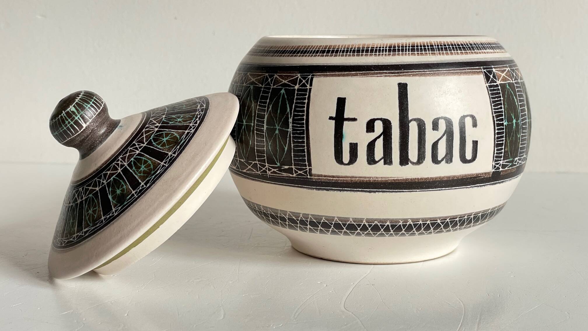 Ceramic Tobacco Pot Marcel GUILLOT