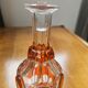 Orange crystal carafe Val Saint-Lambert - 1950s