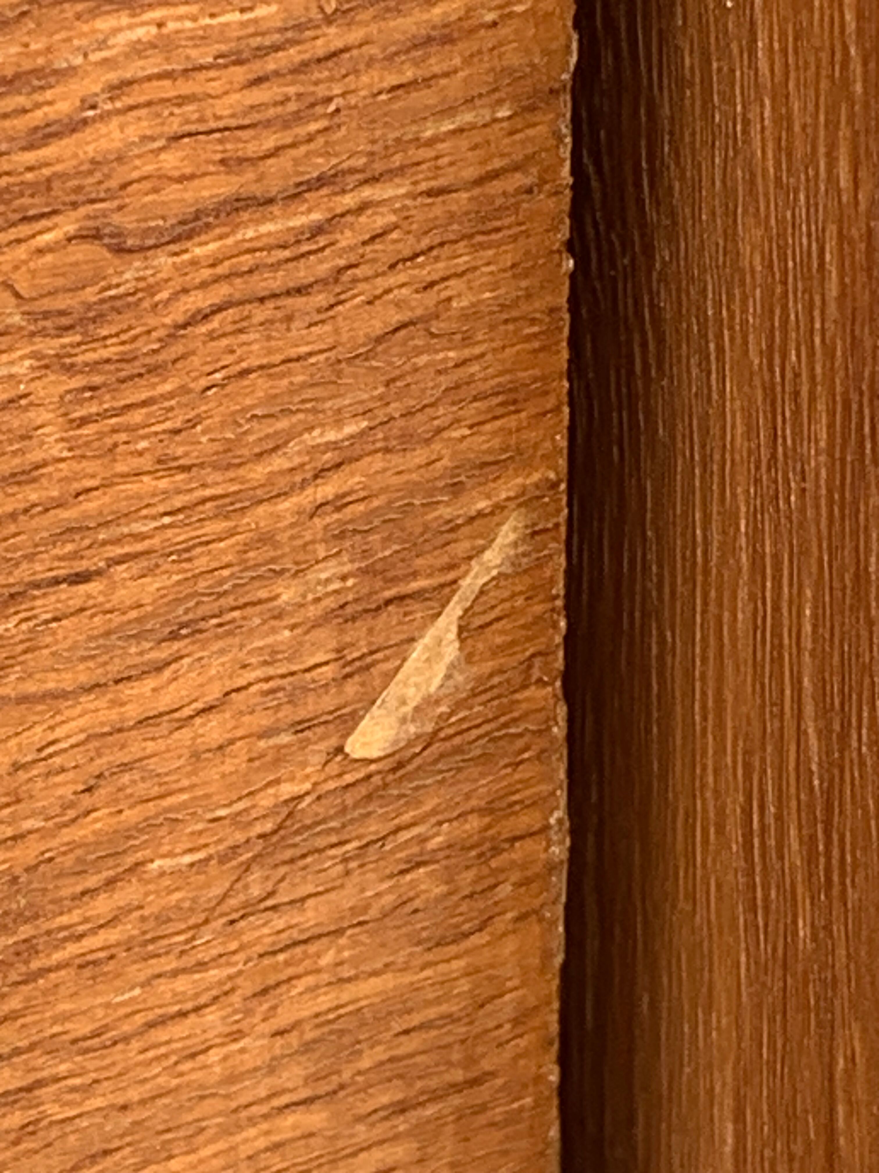 Rattan wardrobe with tapered legs from the 1960s.