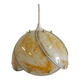 Glass light fixture, yellow and white