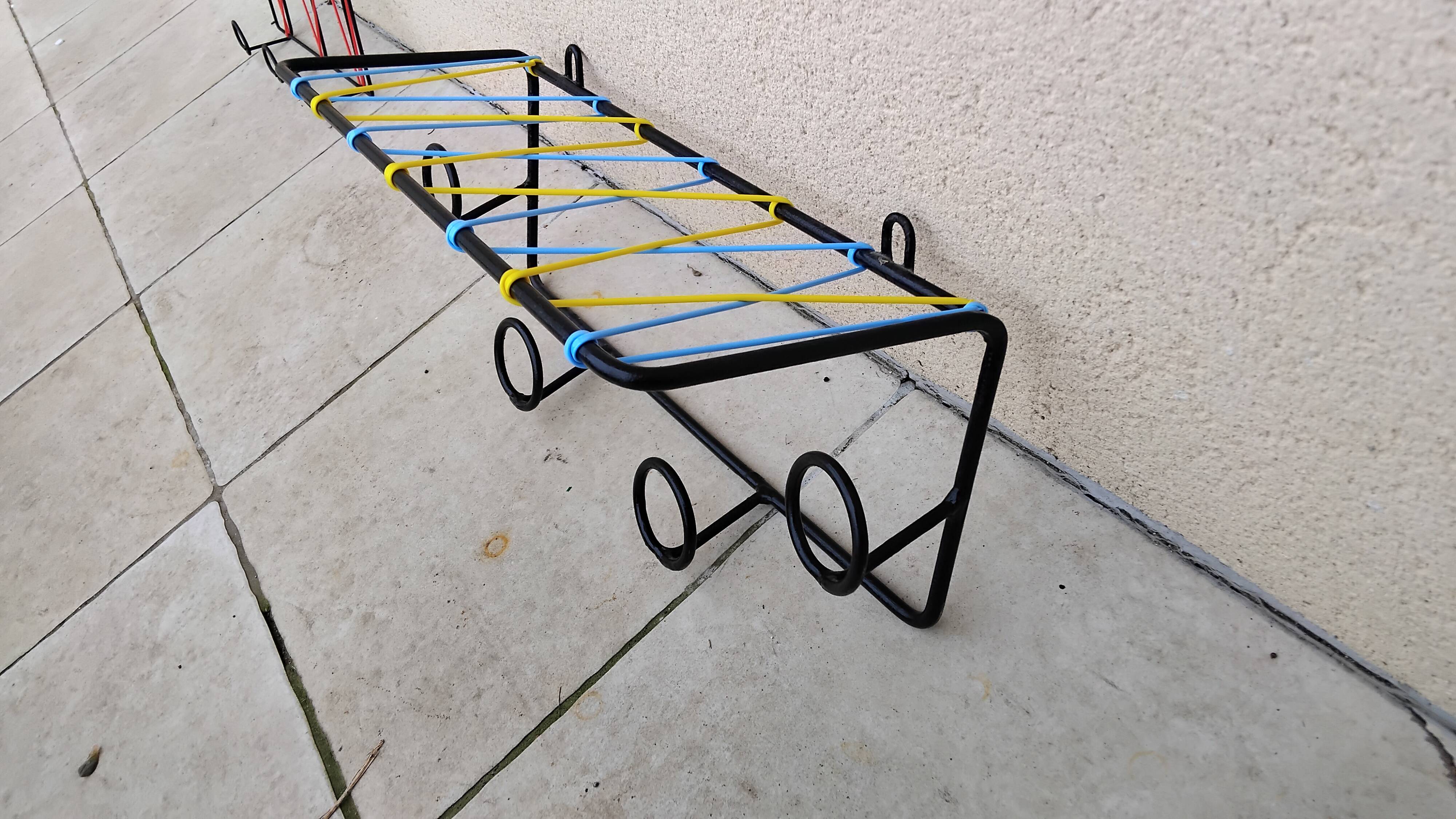 Vintage Scoubidou wall coat rack