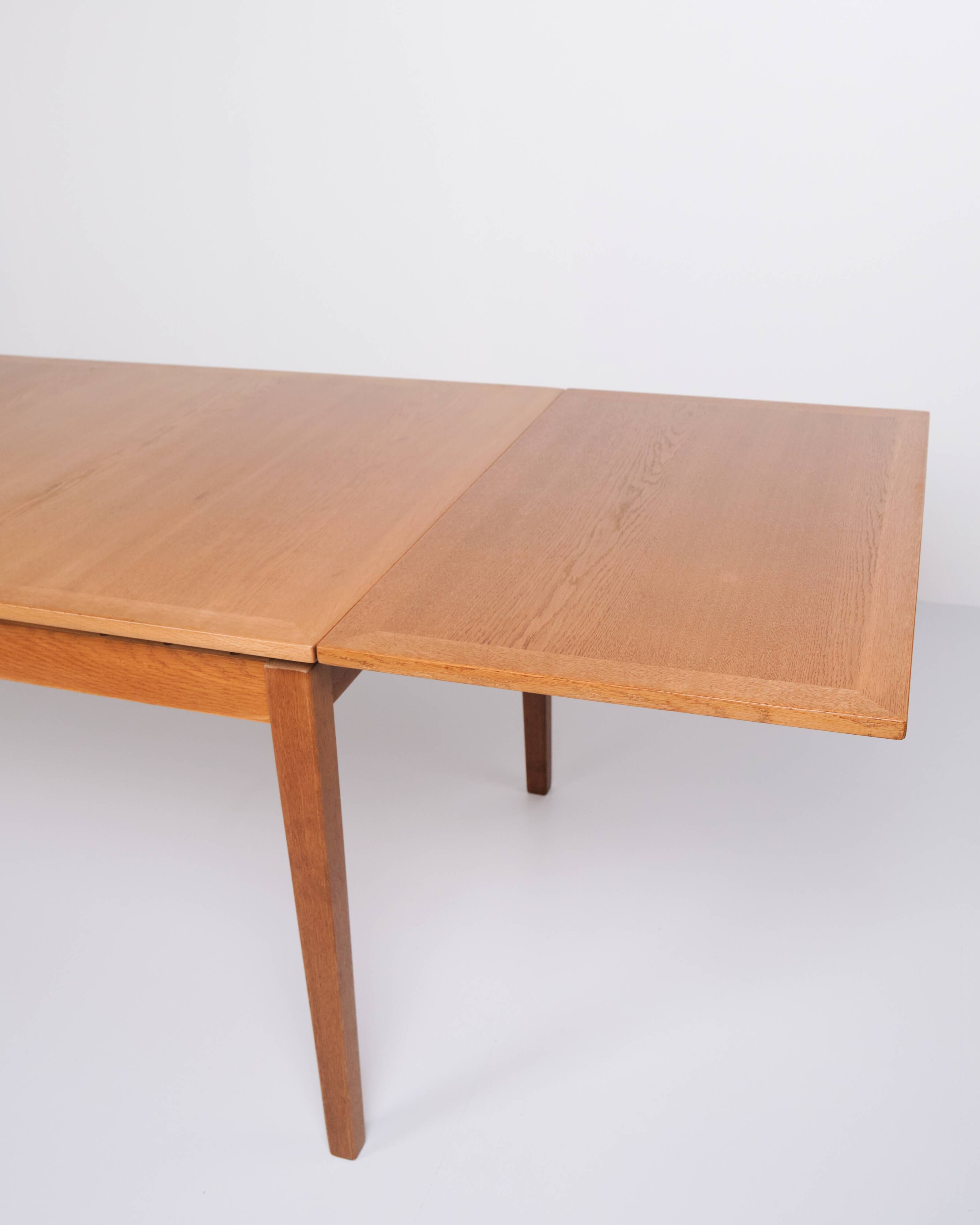 Dining table with extension - oak - Kai Winding - Slagelse Furniture Factory - 1960s