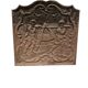 Cast iron fireplace plate
