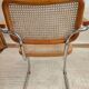Chaise Cesca B64 de Marcel Breuer estampillée, Italie