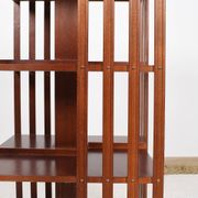 Revolving bookcase, rotating furniture (book mill), mahogany, three floors.