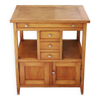Meuble de métier console en bois vintage