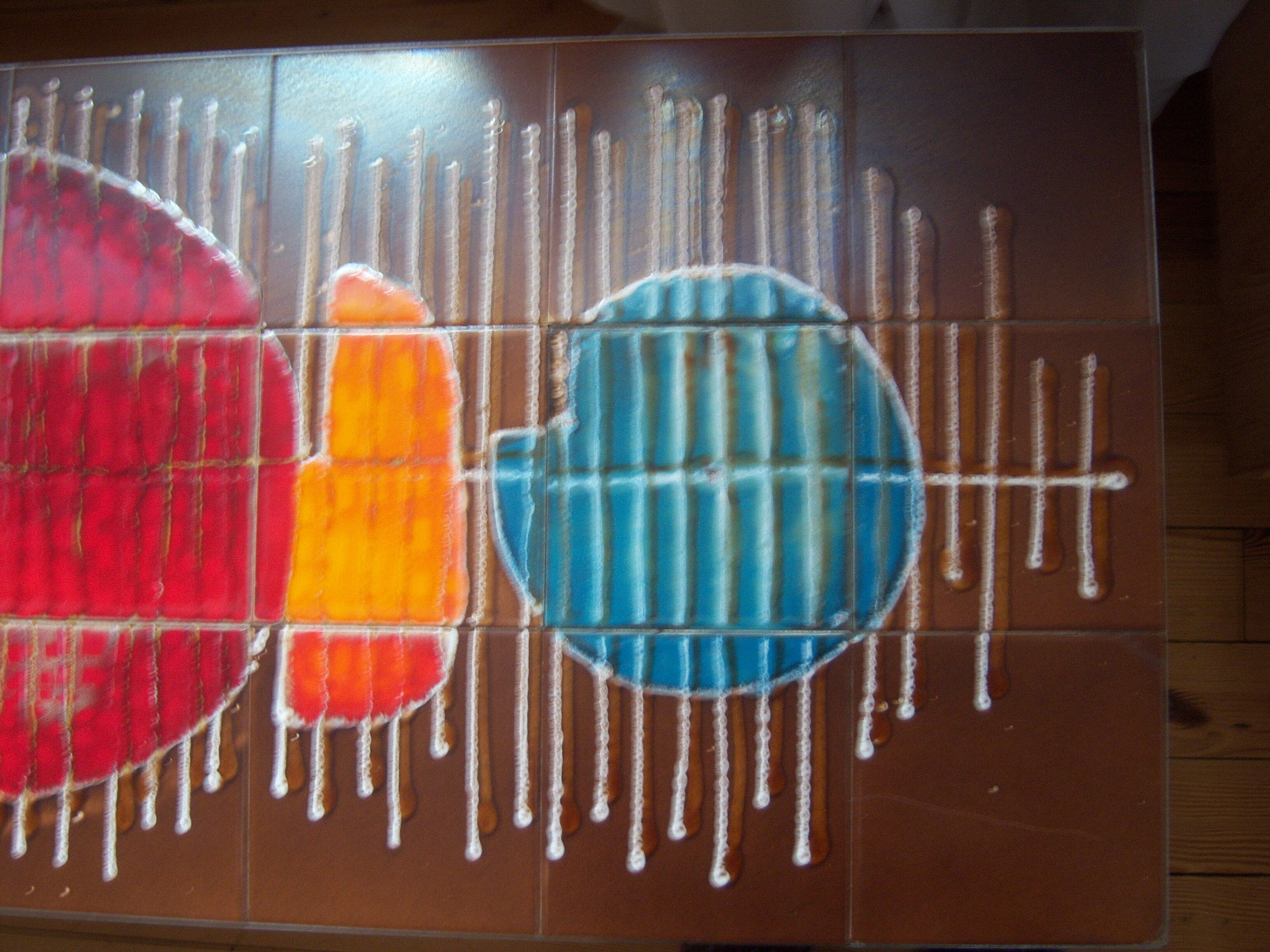 Table low ceramic 70s