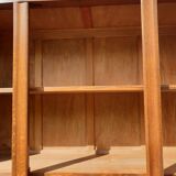 Art deco cabinet bookcase dark oak l135