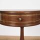 Pedestal table or small side table with drawer.