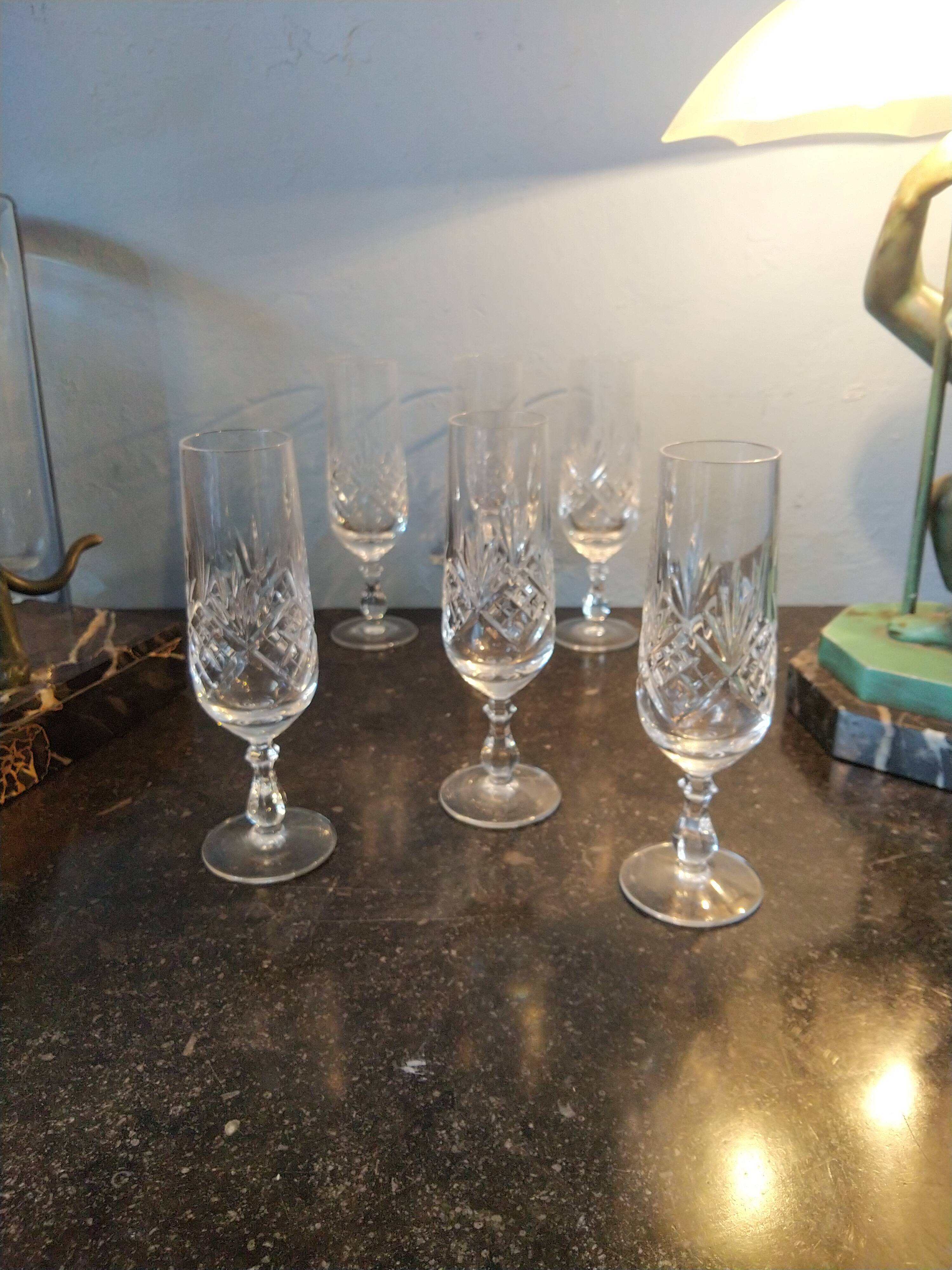 Baccarat champagne flutes