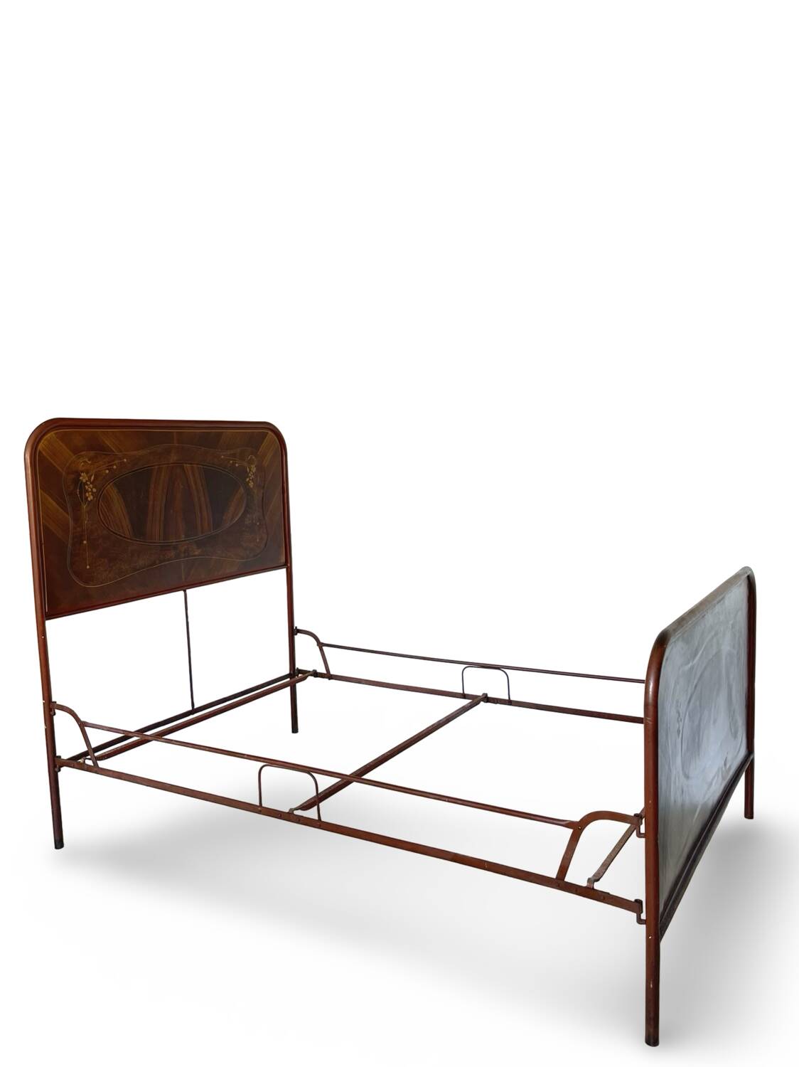 Cadre de lit Art déco italien une place et demie, 1925