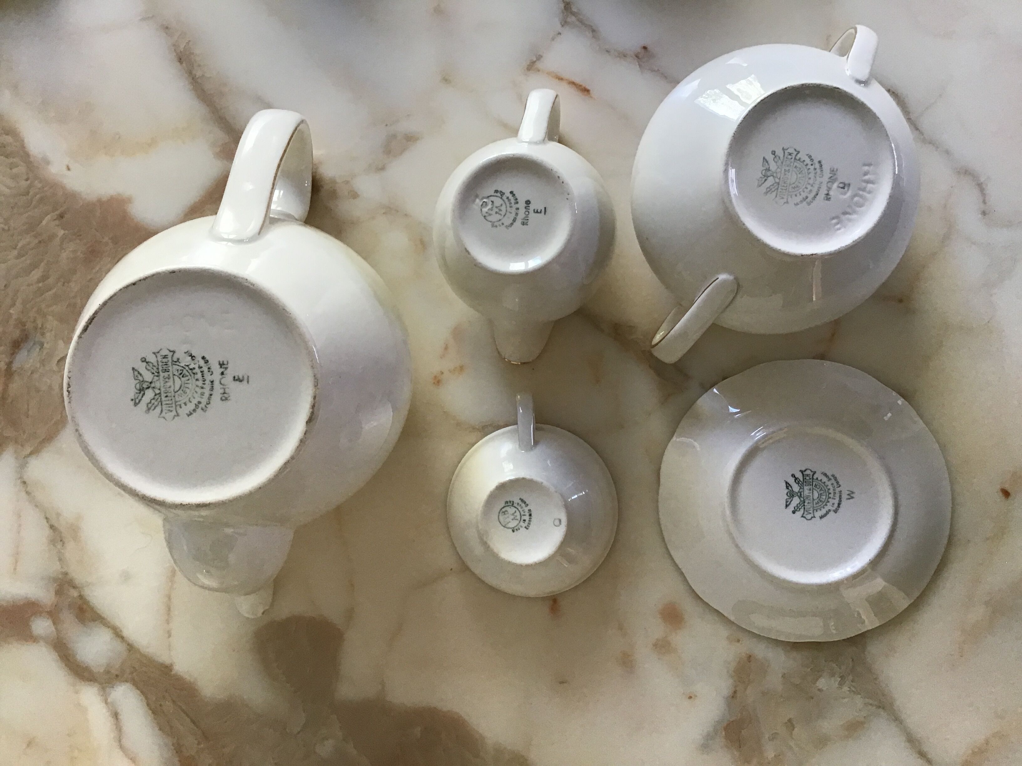 Villroy & boch - mettlach - rhône model - coffee service - faience de france