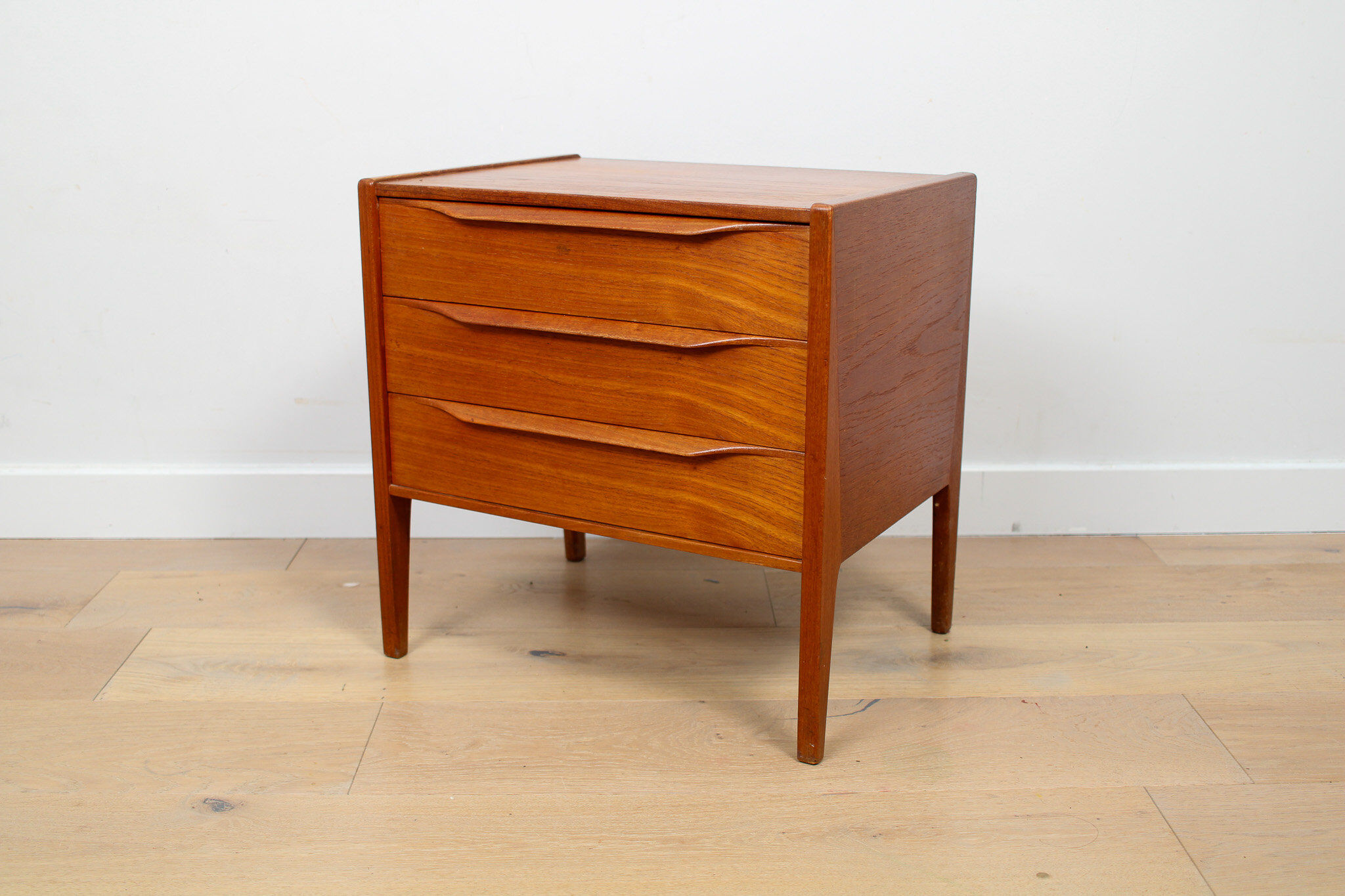A vintage Danish mid-century bedside table attributed to Kai Kristiansen