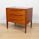 A vintage Danish mid-century bedside table attributed to Kai Kristiansen