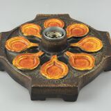 1960s/1970s Ceramic Wall Sconce, Mid-Century Space Age Design